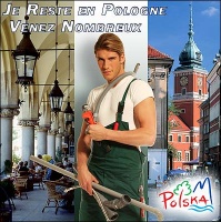 Plakat z polskim hydraulikiem