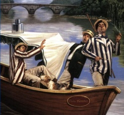 Trzecz panów w łódce, nie licząc psa