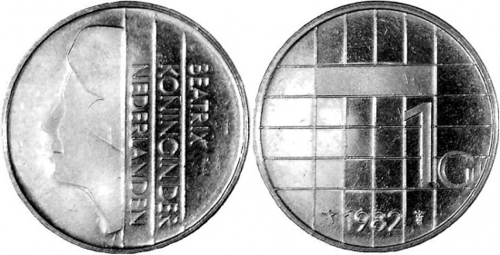 1 gulden (1 NLG), 1982
