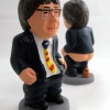 Carles Puigdemont i Casamajó jako caganer (srający chłopiec)